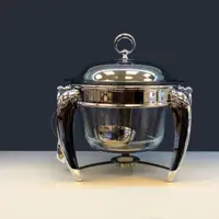 سوفله خوری پافیلی پایه استیل با پیرکس فرانسه