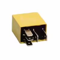 میکرو رله 5 فیش کتابی (زرد)                                     پژو 206 , پژو 405 , رانا , برند چکاد