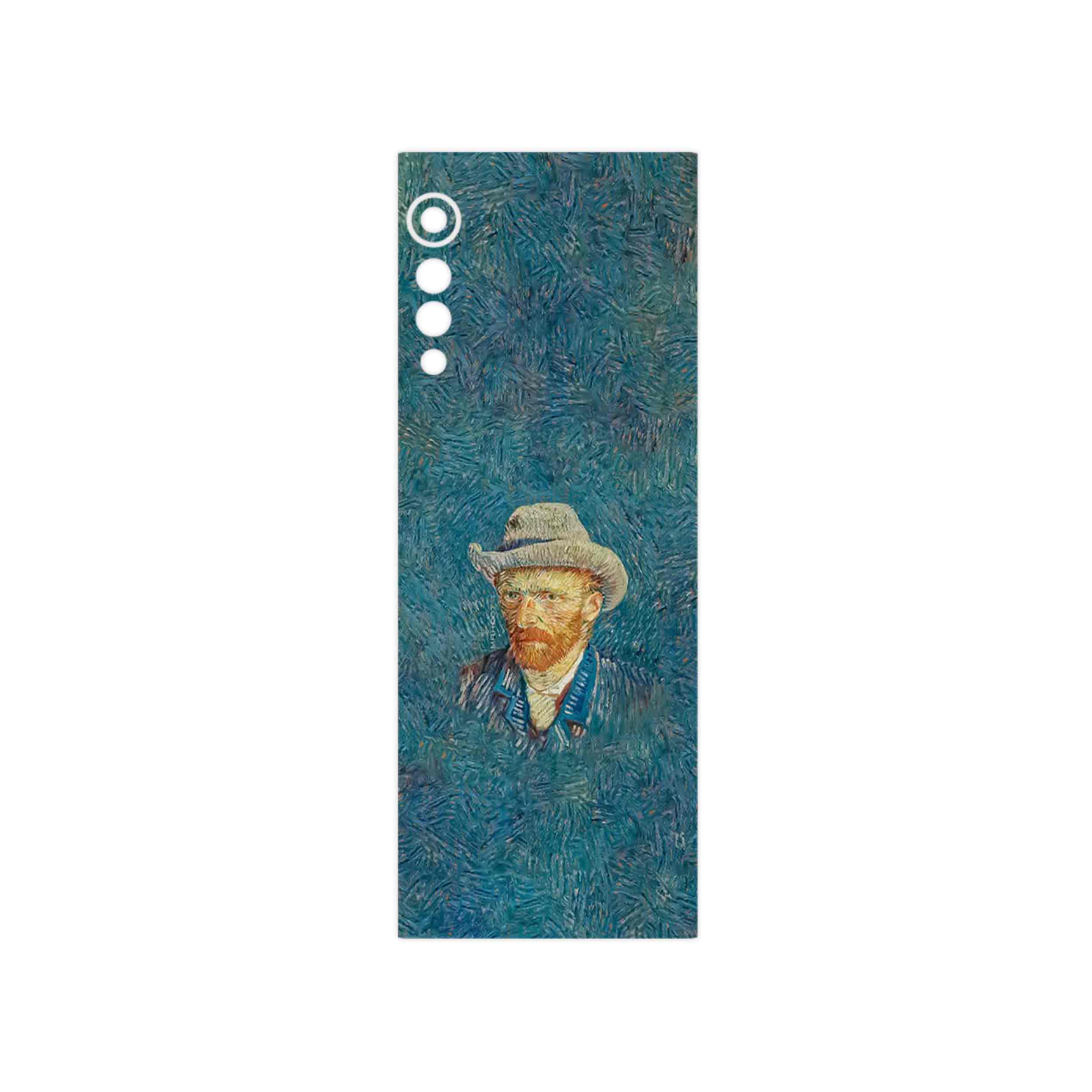 برچسب پوششی ماهوت مدل Self portrait with a gray felt hat مناسب برای گوشی موبایل ال جی Velvet 5G