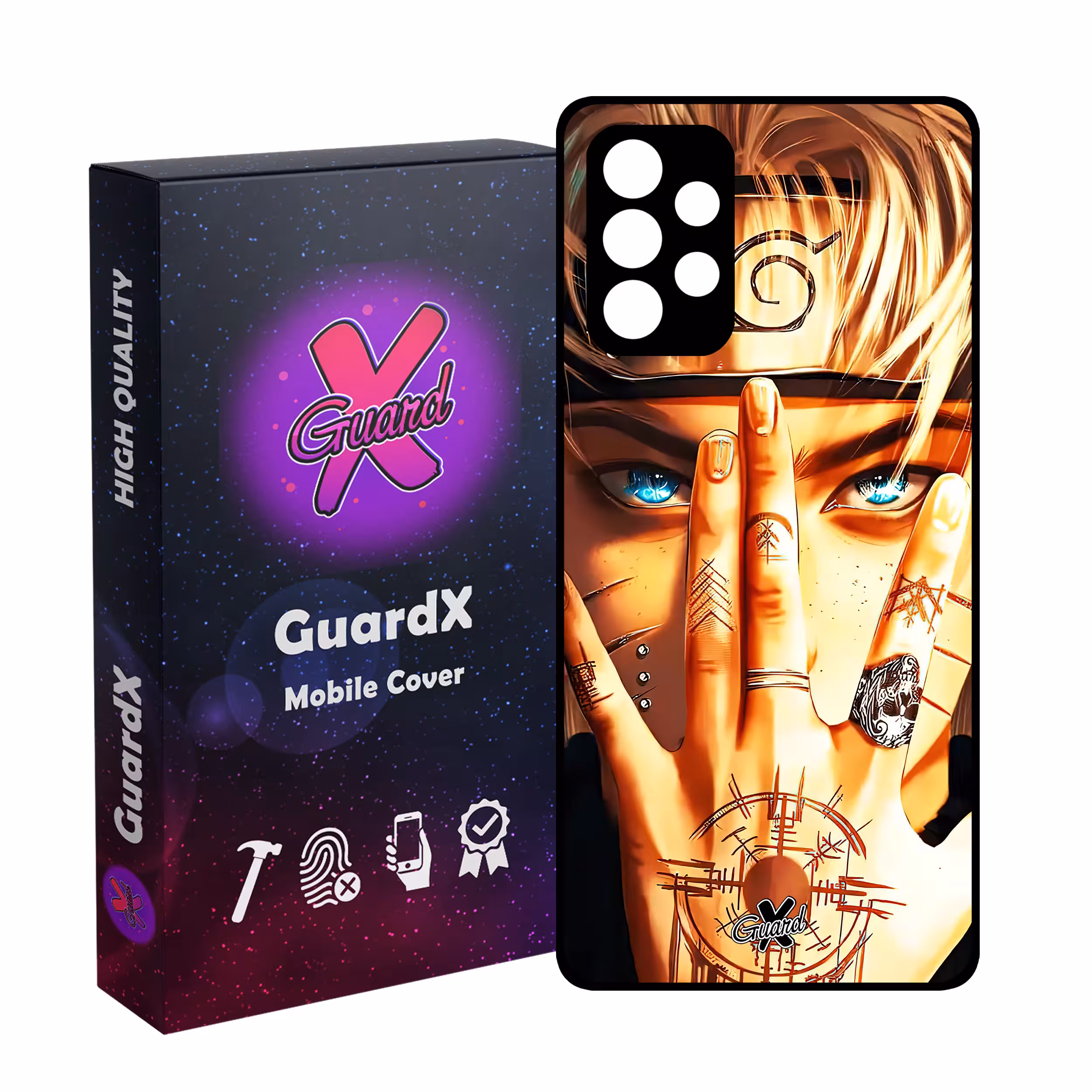 کاور گارد ایکس طرح Naruto Anime مدل Glass10452 مناسب برای گوشی موبایل سامسونگ Galaxy A32 4G