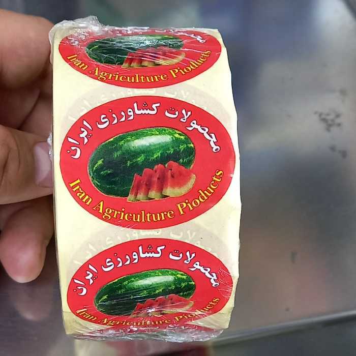 لیبل هندوانه  رولی هزار عددی وزن 230 گرم 