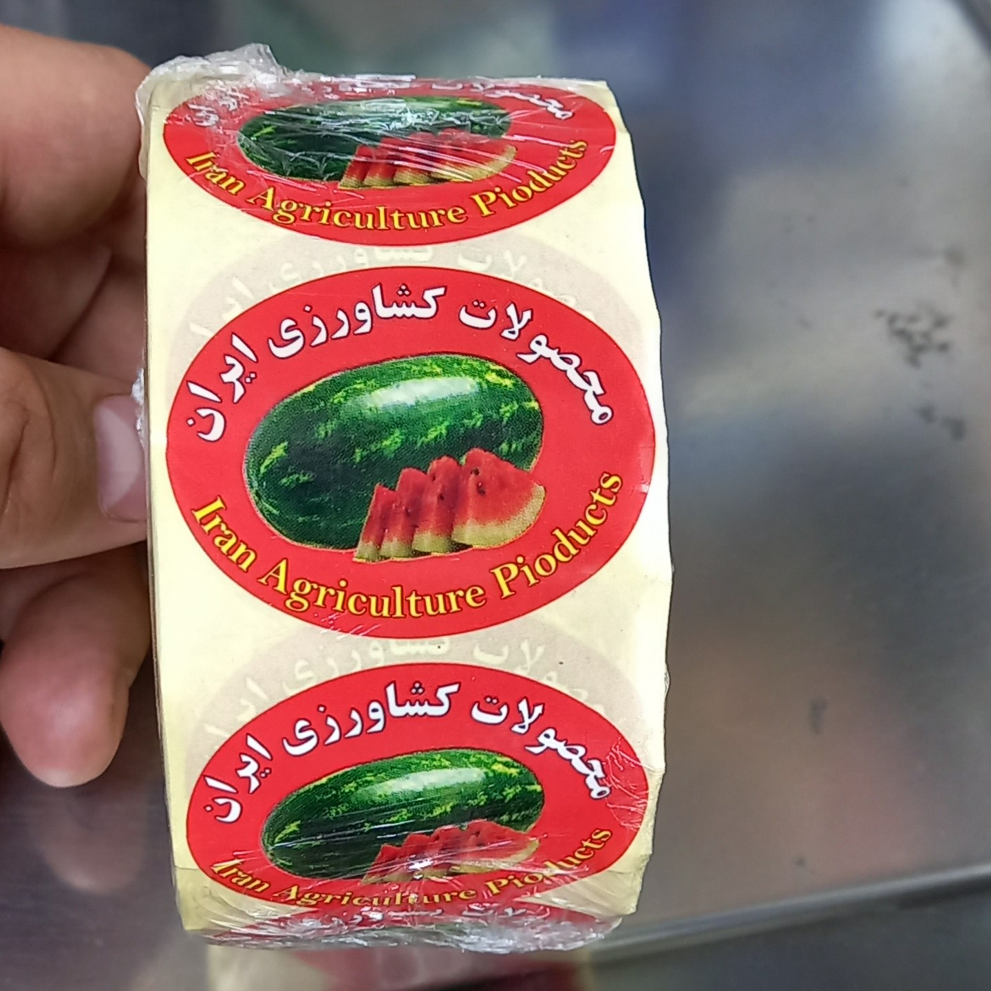 لیبل هندوانه  رولی هزار عددی وزن 230 گرم 