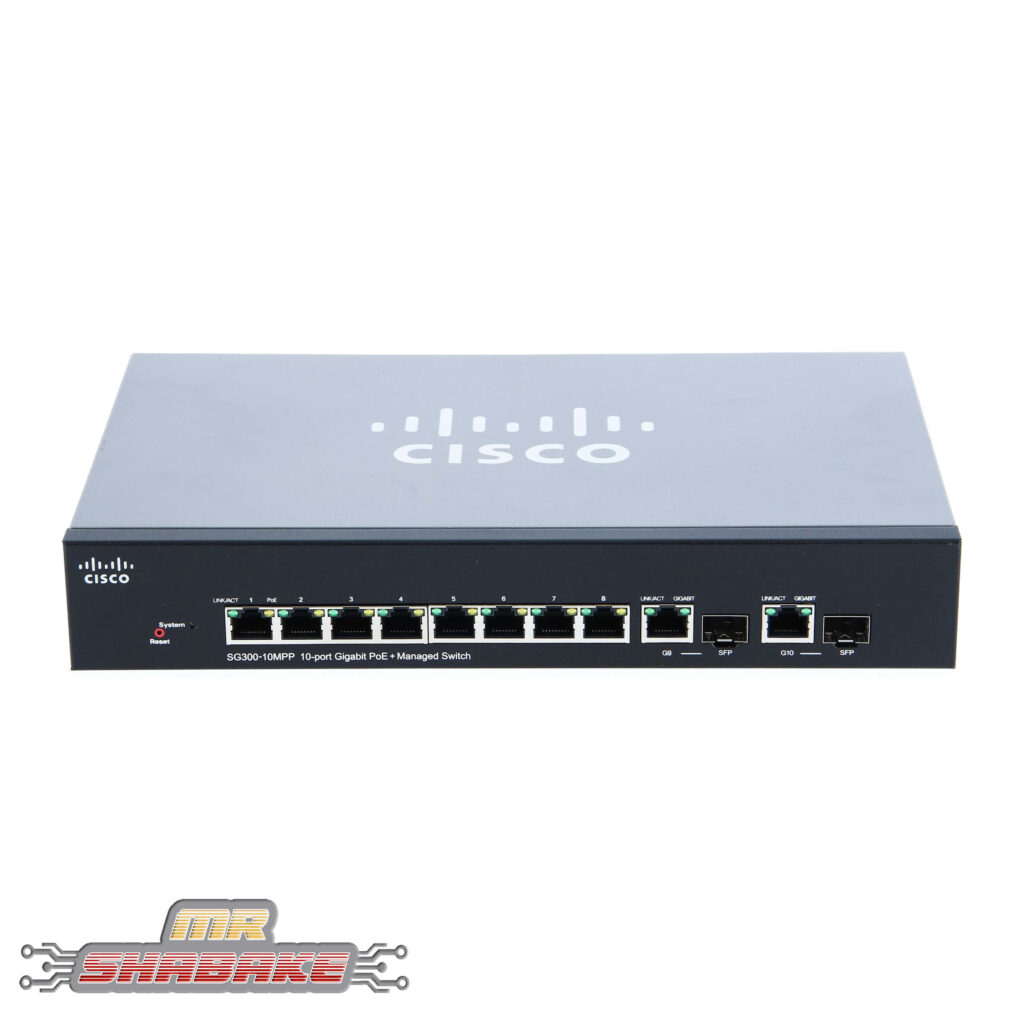 قیمت و خرید سوئیچ سیسکو SG300-10MPP | مسترشبکه