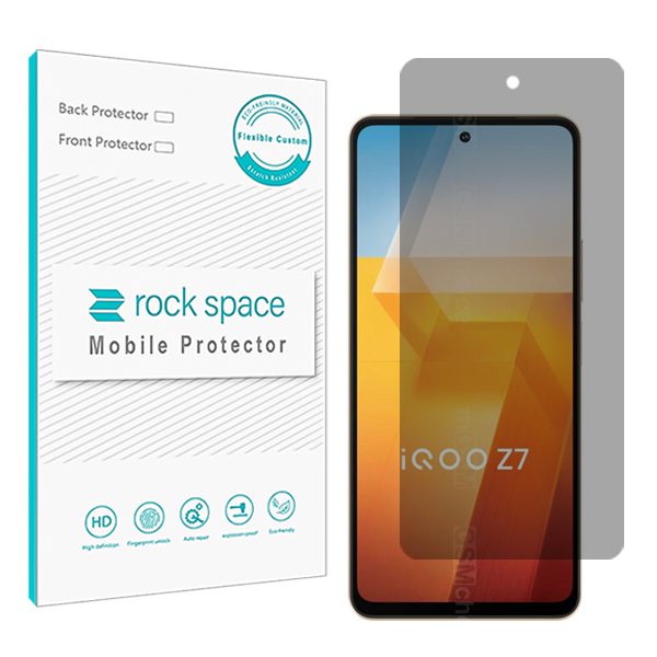 گلس ویوو iQOO Z7 (China) مدل نانو هیدروژل پرایوسی برند راک اسپیس کد S