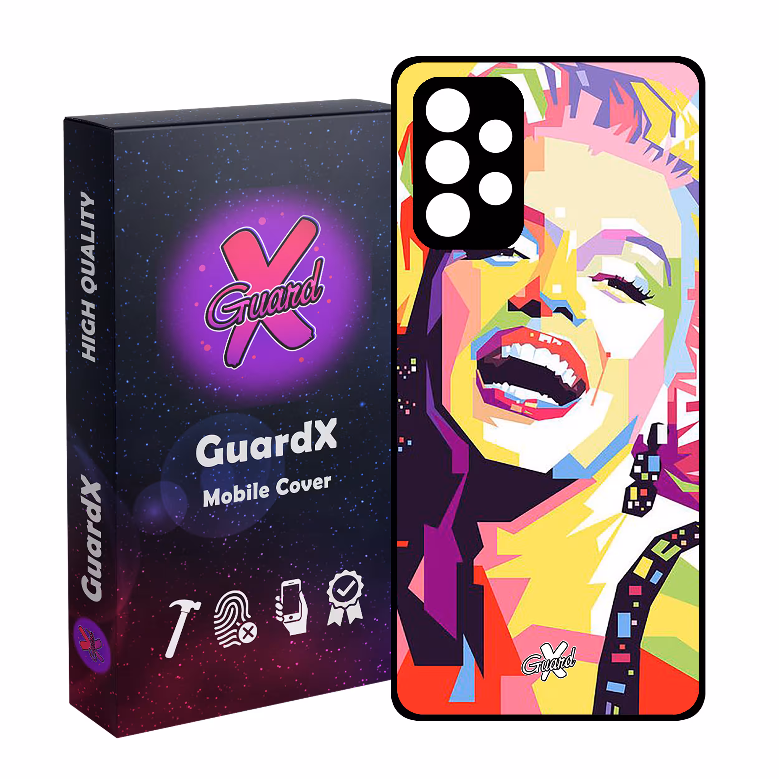 کاور گارد ایکس طرح Marilyn Monroe مدل Glass10273 مناسب برای گوشی موبایل سامسونگ Galaxy A72