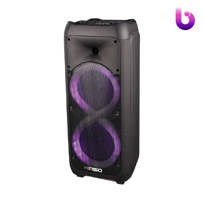 اسپیکر چمدانی بلوتوثی رم و فلش خور Kimiso QS-85   میکروفون و ریموت کنترل