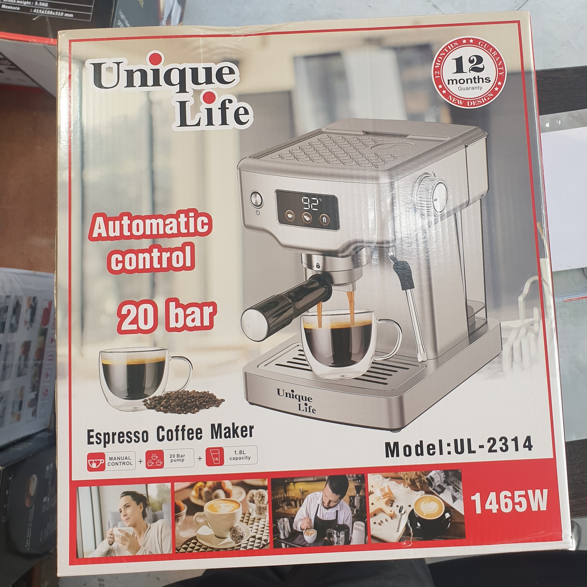 اسپرسو ساز یا قهوه ساز  یونیک لایف مدل UL2314   بیست بار 