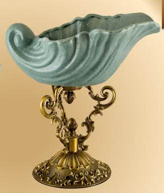 زیرخاکی دکوری فیروزه ای مدل حلزون