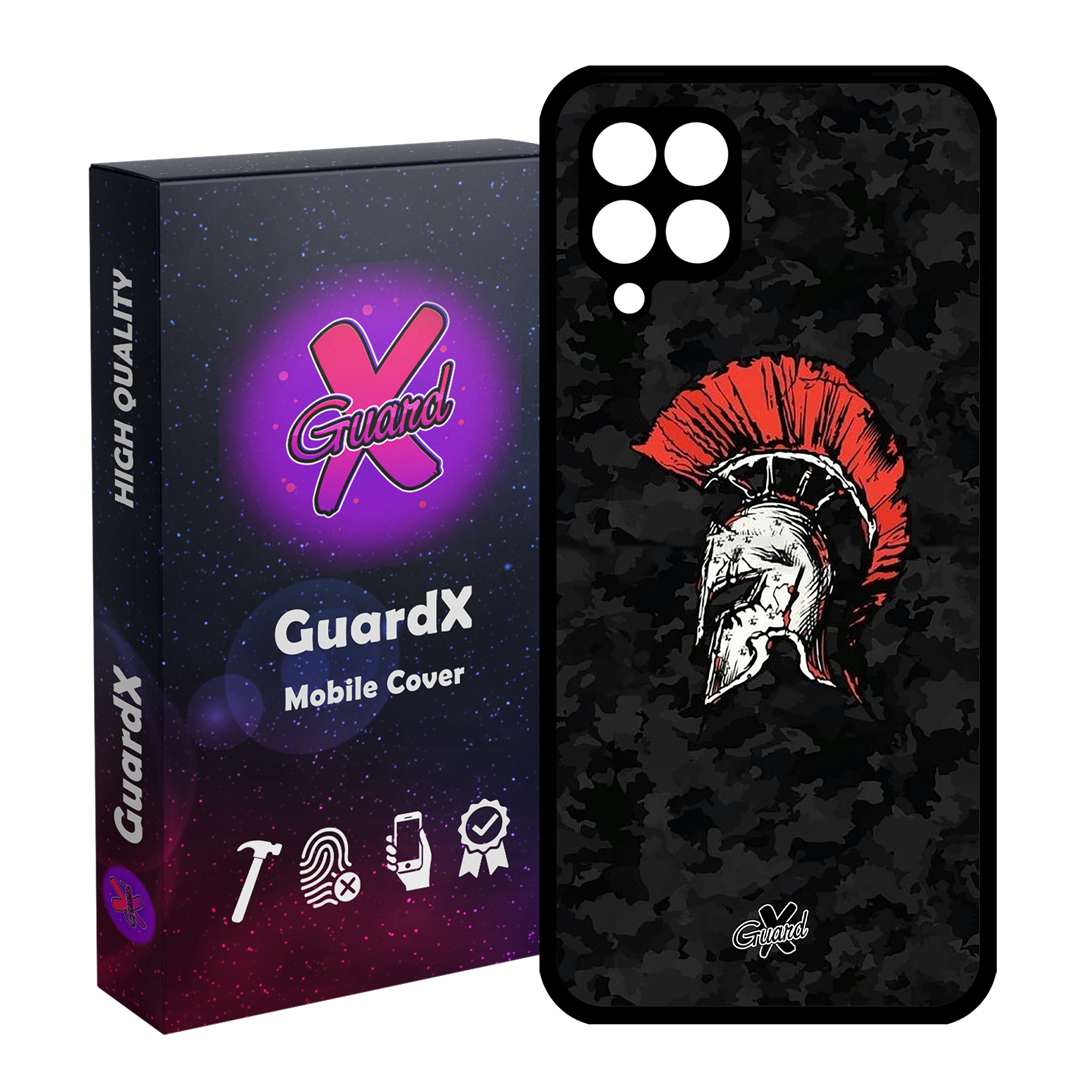 کاور گارد ایکس طرح Gladiator مدل Glass10079 مناسب برای گوشی موبایل سامسونگ Galaxy M32 4G / F22