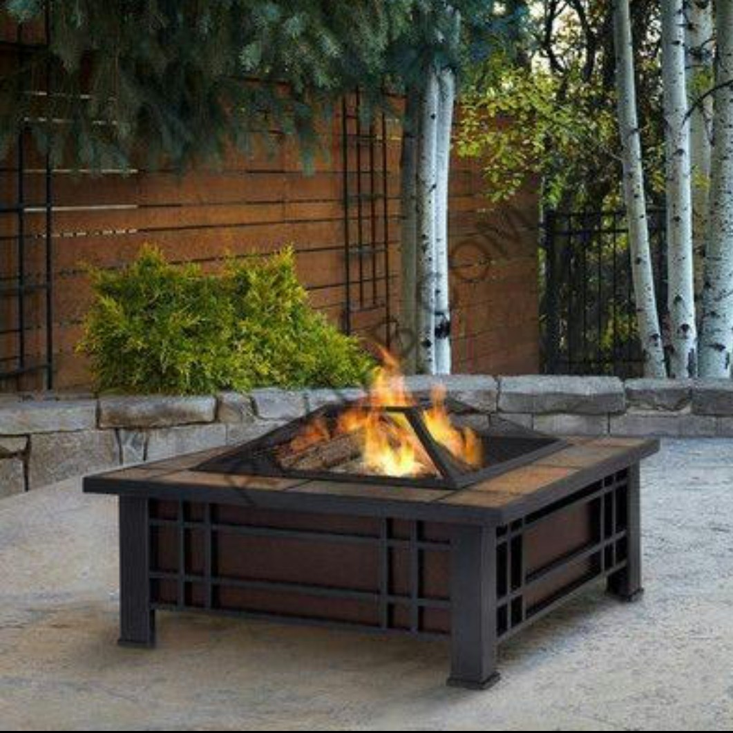 میز آتشدان فلزی با ورق سه پروفیل سنگین رنگ کوره ای مقاوم دربرابر  رطوبت  و خش 