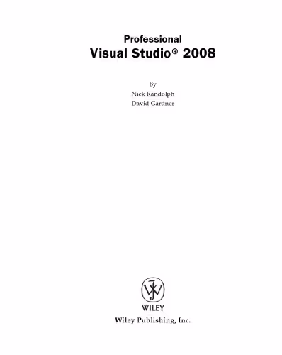 خرید و دانلود نسخه کامل کتاب Professional Visual Studio 2008