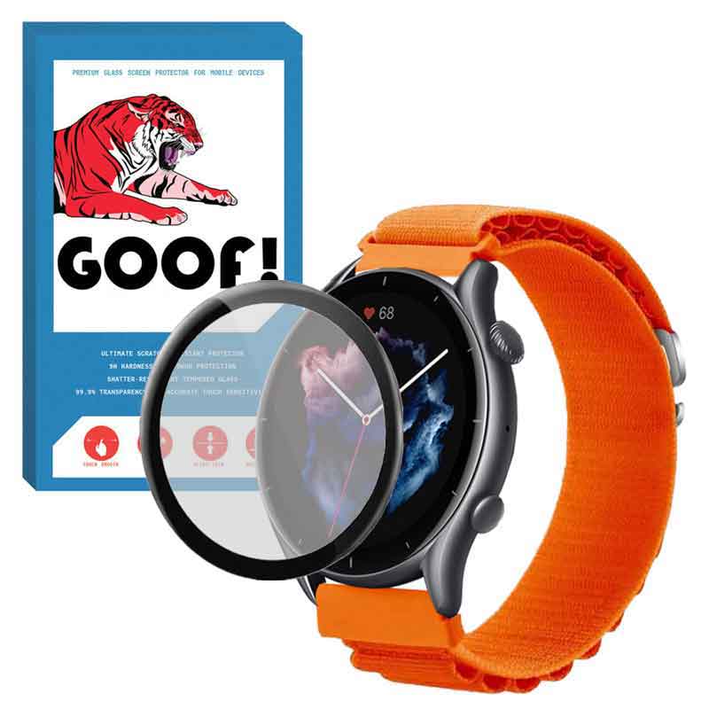 بند گوف مدل LOOP ALPINE مناسب برای ساعت هوشمند آمازفیت GTR 3 Pro به همراه محافظ صفحه نمایش