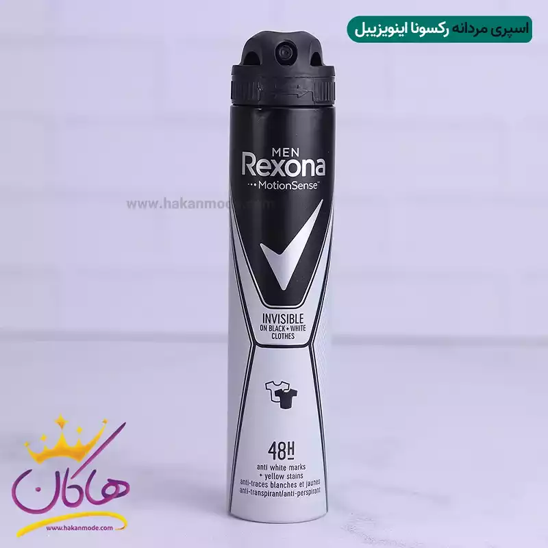 اسپری مردانه رکسونا اینویزیبل | INVISIBLE ON BKACK WHITECLOTHES