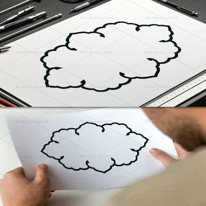 طرح کادر تذهیب | گرافیک با طعم تربچه