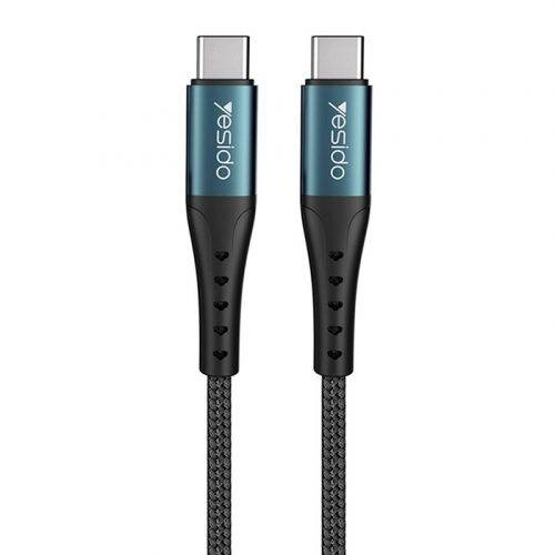 کابل تبدیل فست شارژ Yesido CA67 Type-C to Type-C PD 60W 2m