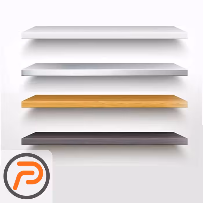 تخته شلف MDF عرض 24 سانتیمتر | طول و رنگ متنوع