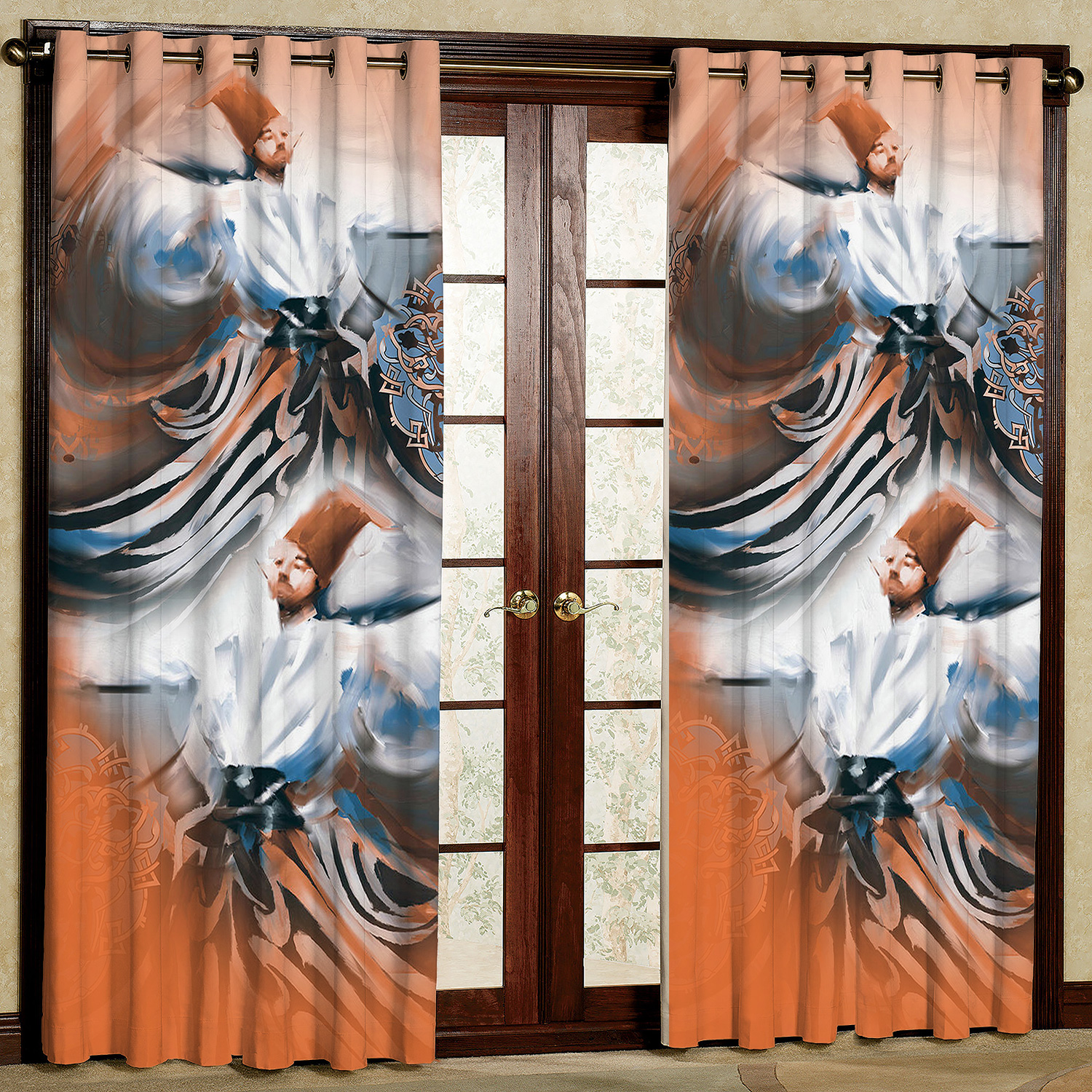 پرده مدل مخمل پانچی کد 4575 سایز 200x140 سانتی متر