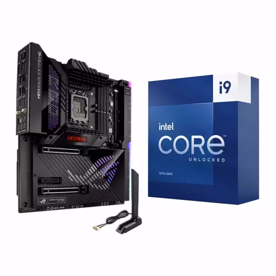 باندل مادربرد ایسوس ROG MAXIMUS Z790 EXTREME DDR5 و پردازنده اینتل Core i9 13900K Raptor Lake