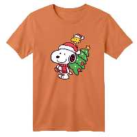 تی شرت آستین کوتاه بچگانه مدل اسنوپی کریسمس کد 6 رنگ گلبهی