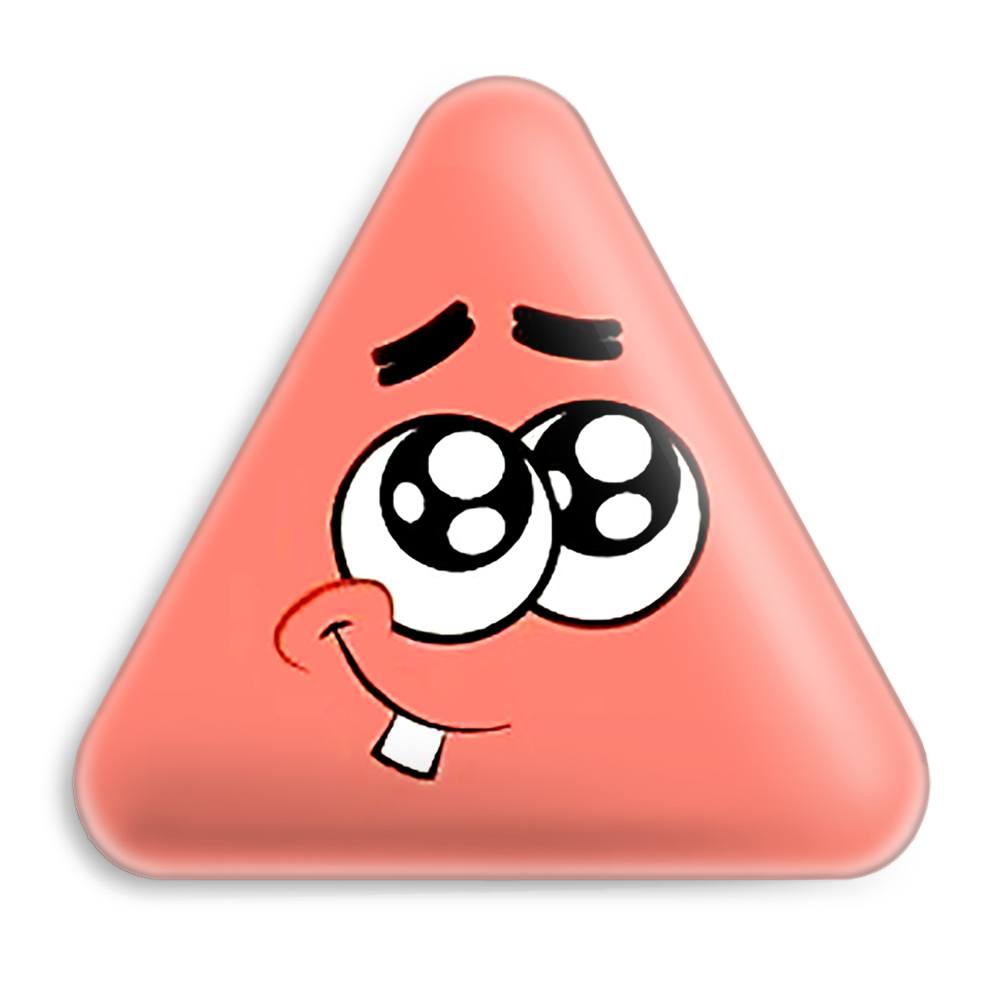 پیکسل خندالو طرح باب اسفنجی مدل مثلثی کد 1354