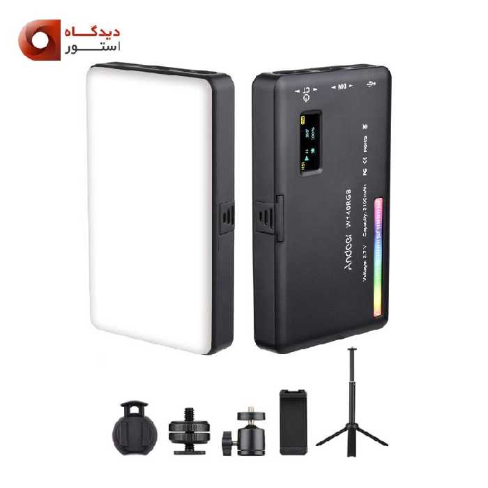 کیت نور ثابت آندور Andoer W140 RGB LED Video Light Kit