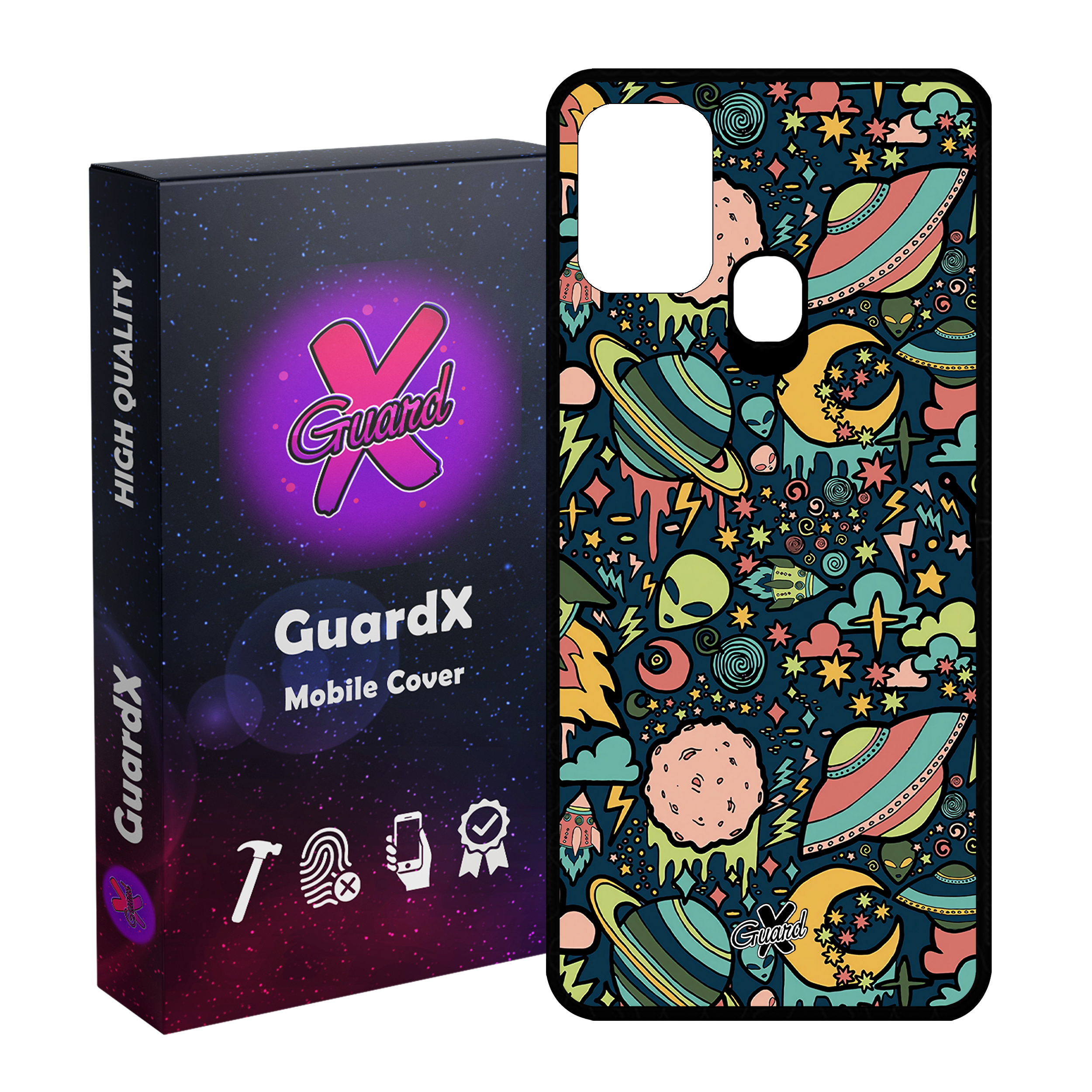 کاور گارد ایکس طرح Galaxy مدل Glass10191 مناسب برای گوشی موبایل سامسونگ Galaxy M31 / M31 Prime / F41