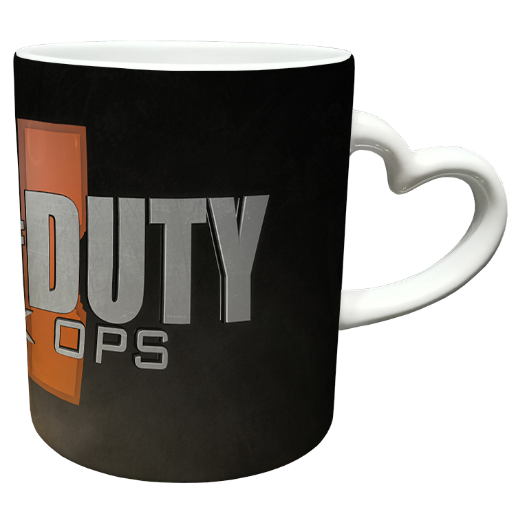 ماگ مدل دسته قلبی طرح بازی کال آف دیوتی call of duty کد 70