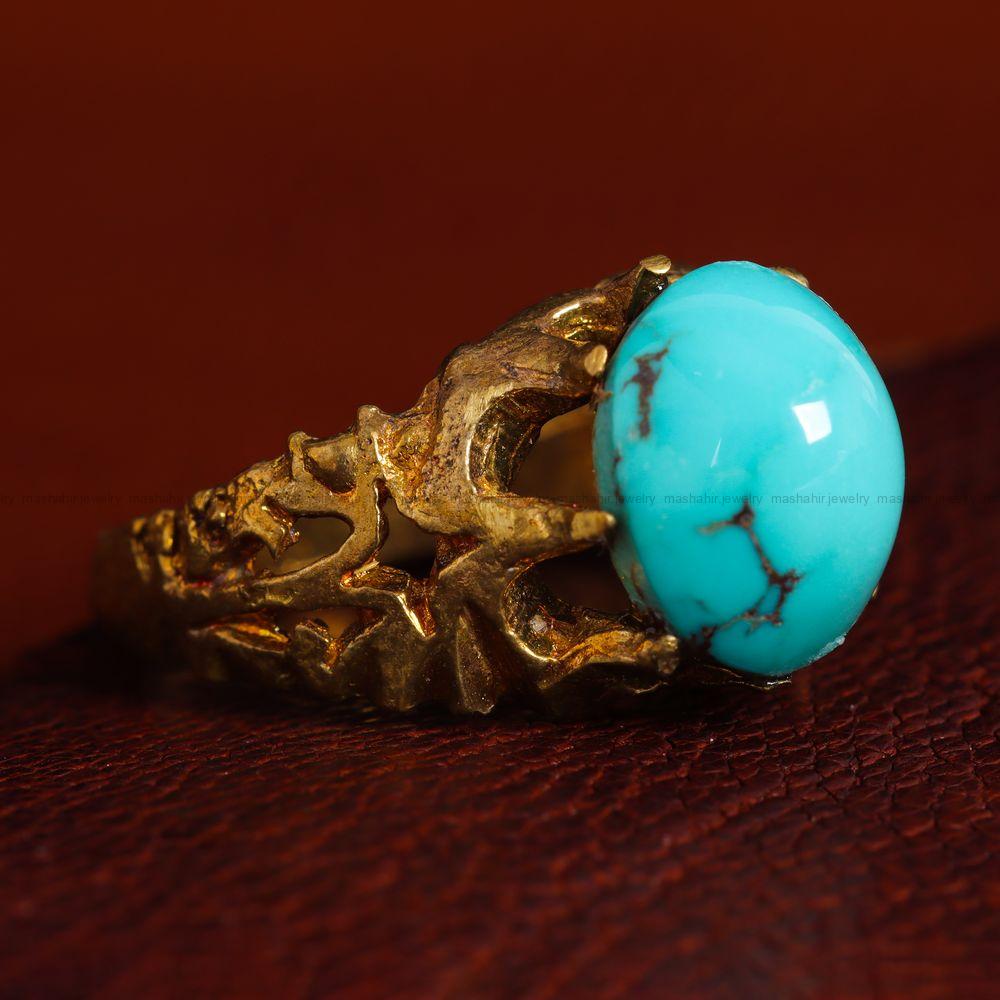 نگین فیروزه شجری کد 11389 - جواهری مشاهیر