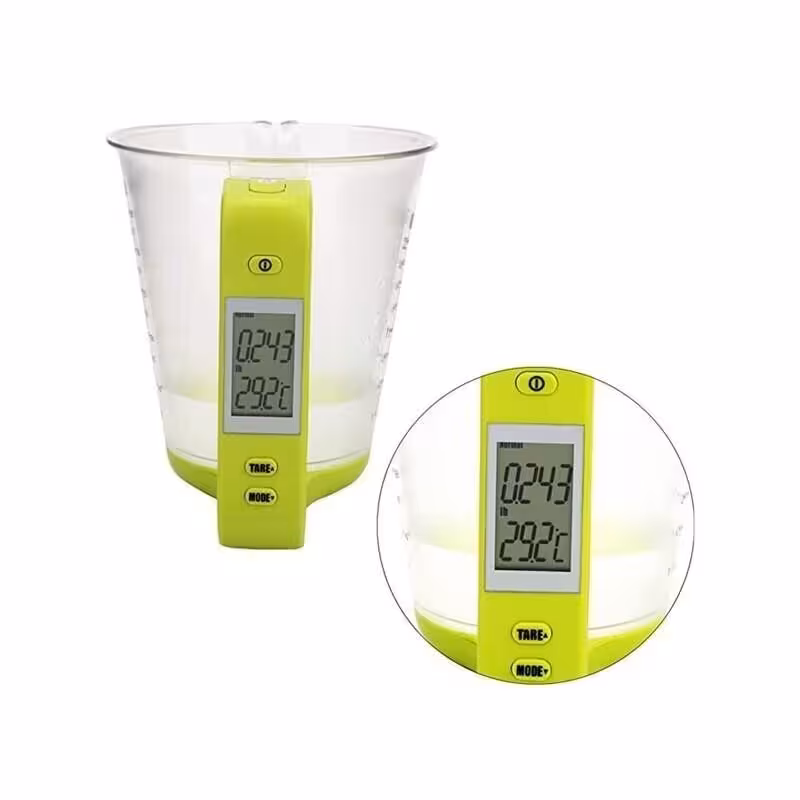 ترازوی آشپزخانه پارچ دار مدل Cup سبز