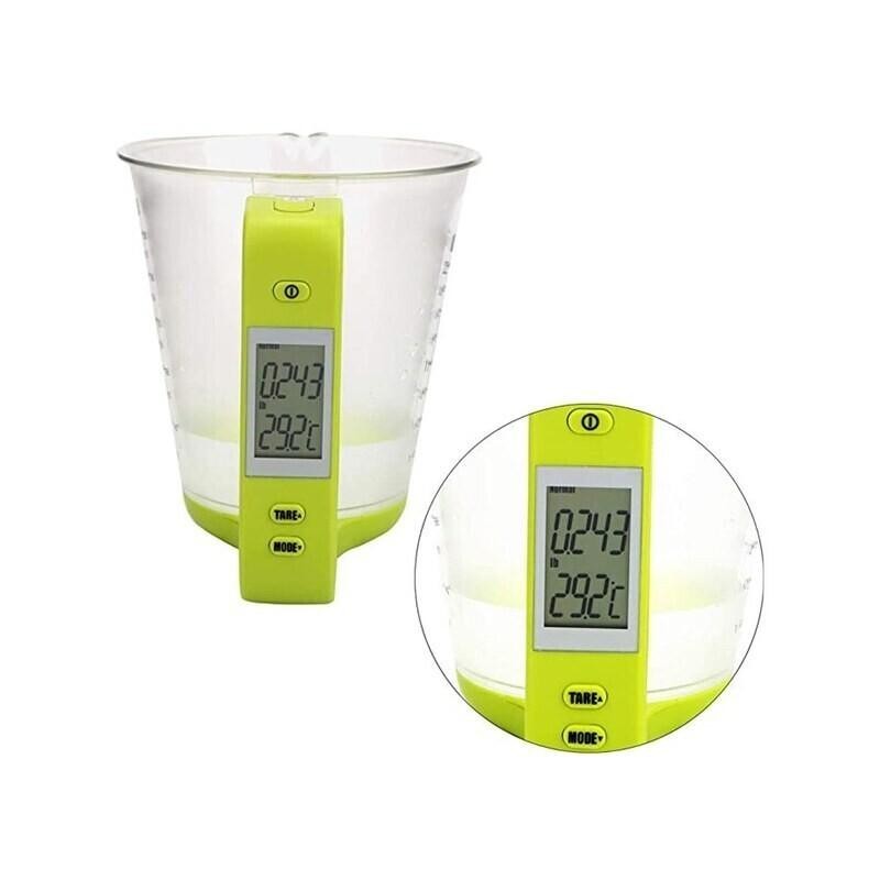 ترازوی آشپزخانه پارچ دار مدل Cup سبز