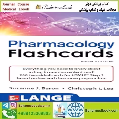 LANGE Pharmacology Flash Cards 2024 TRUE PDF price 15€ - کتاب پزشکی بهار