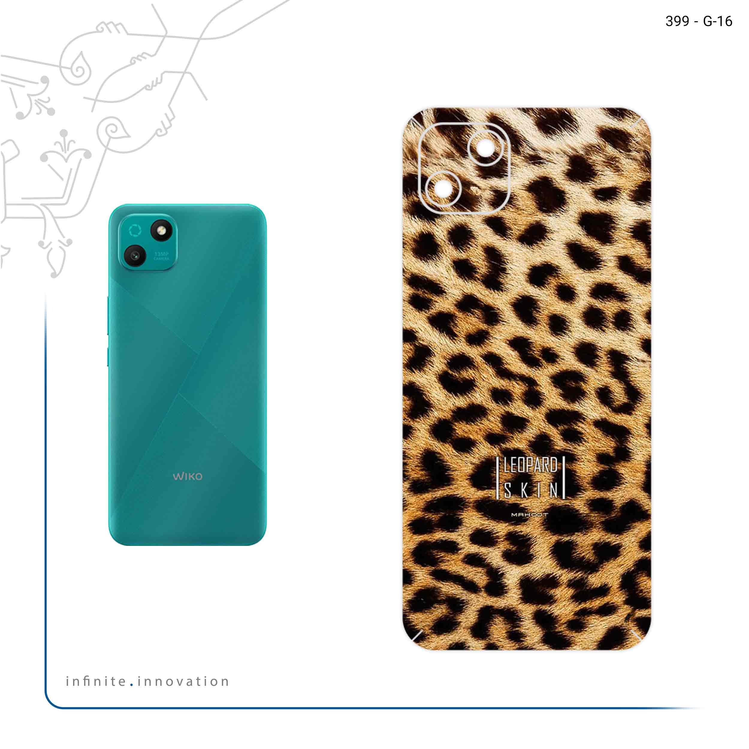 برچسب پوششی ماهوت مدل Leopard Skin مناسب برای گوشی موبایل ویکو T10