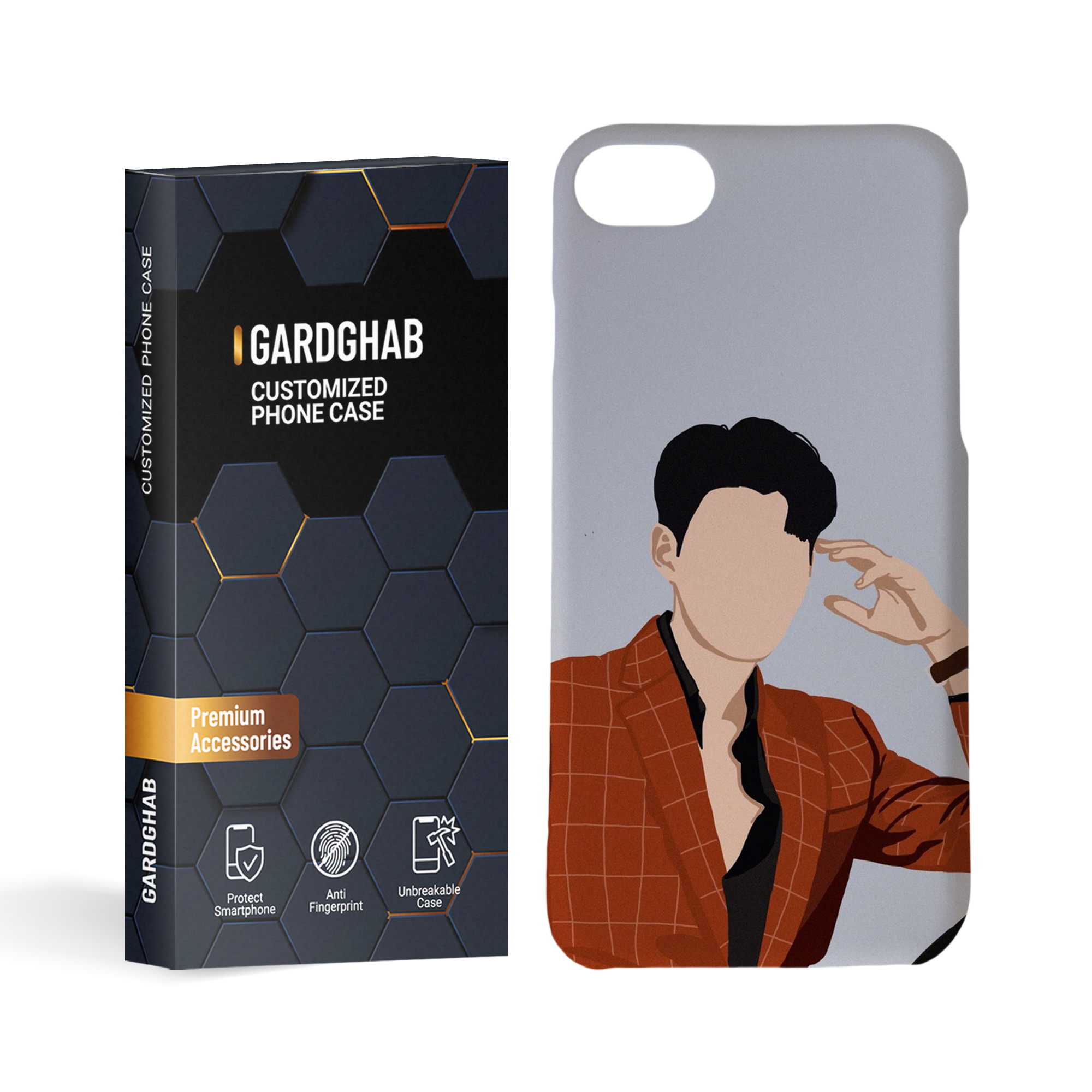 کاور گارد قاب مدل پسرانه مناسب برای گوشی موبایل اپل iphone 7 / 8 / se2020