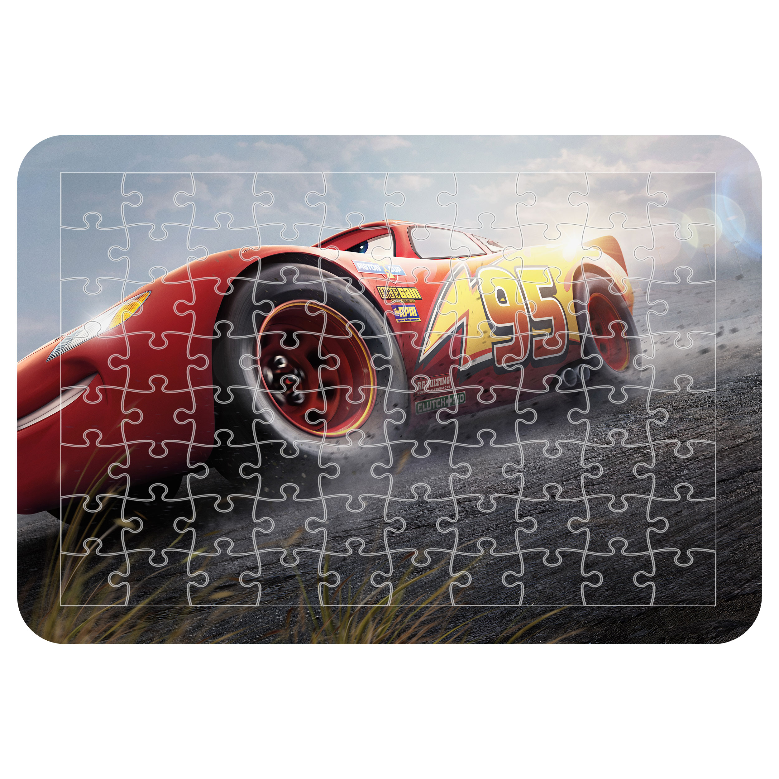 پازل 54 تکه اطلس آبی طرح کارتون ماشین مک کویین مدل P1259