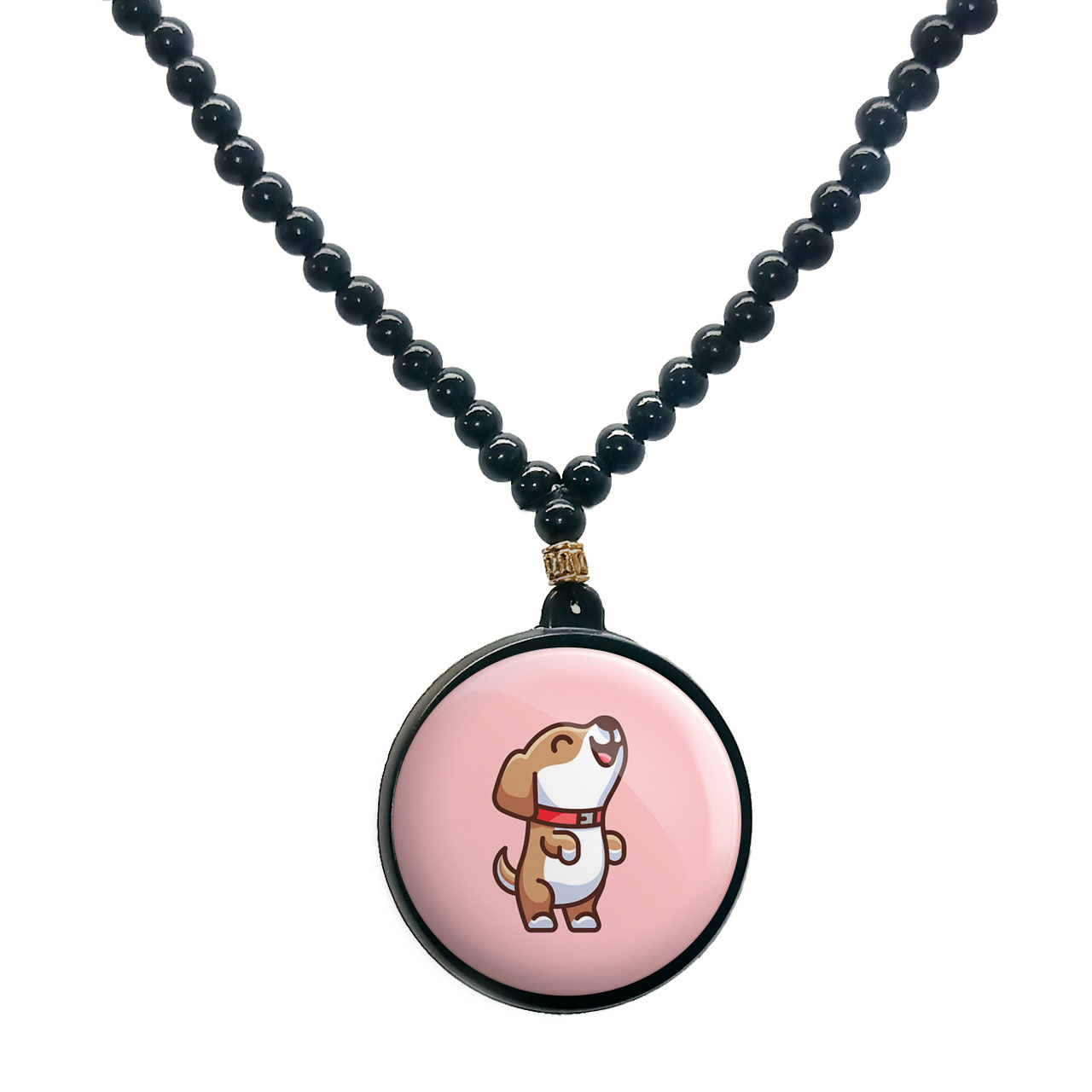 گردنبند پرمانه طرح حیوانات کیوت کد pmd.21500 مدل دو طرفه