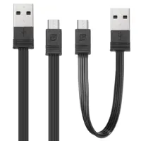 کابل تبدیل USB به MicroUSB ریمکس مدل RC-062m به طول 1 متر به همراه کابل 16 سانتی متری