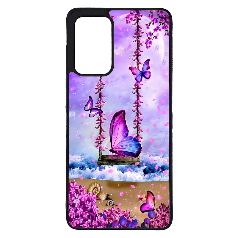 کاور طرح پروانه کد G-028 مناسب برای گوشی موبایل سامسونگ Galaxy A72 / A72 5G | دیجی قاب دونی