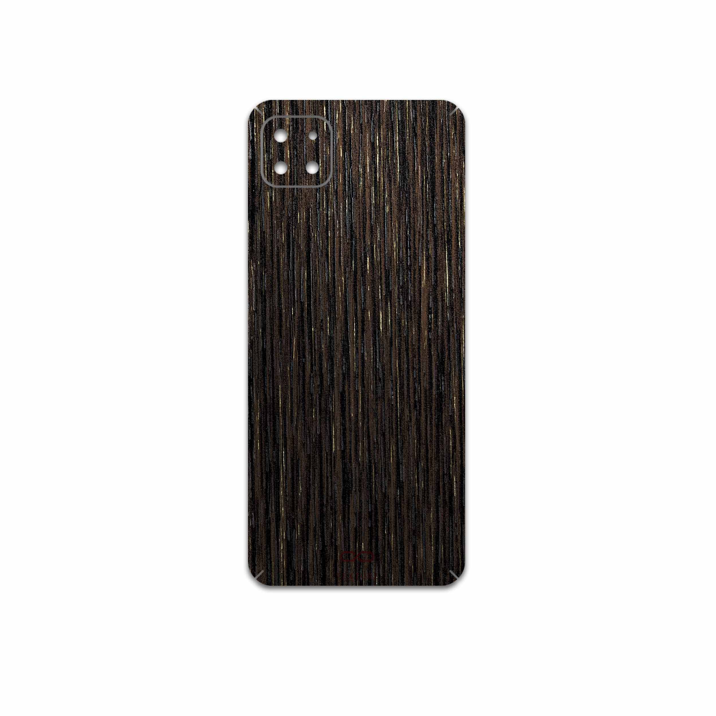 برچسب پوششی ماهوت مدل Dark-Gold-Stripes-Wood مناسب برای گوشی موبایل سامسونگ Galaxy A22 5G