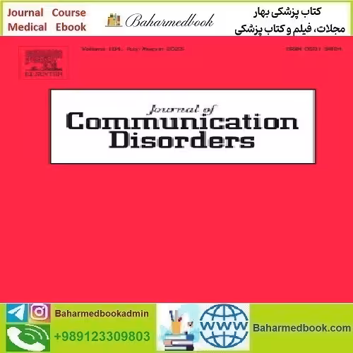 Journal of Communication Disorders Volume 83 to 88 2020