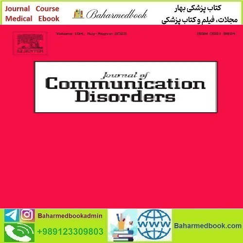Journal of Communication Disorders Volume 83 to 88 2020