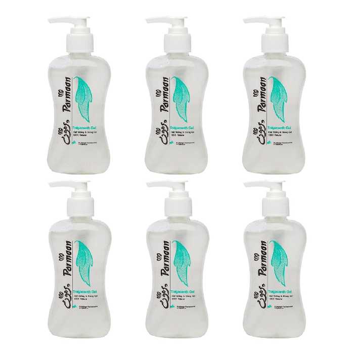 ژل حالت دهنده و براق کننده ی موی پرمون 200 گرم بسته 6 عددی