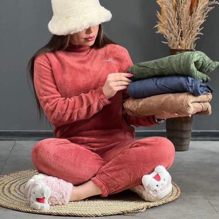 ست تدی ارسال رایگان اسپرت ست دو تیکه تدی گرم بالا وارداتی ست حوله ای