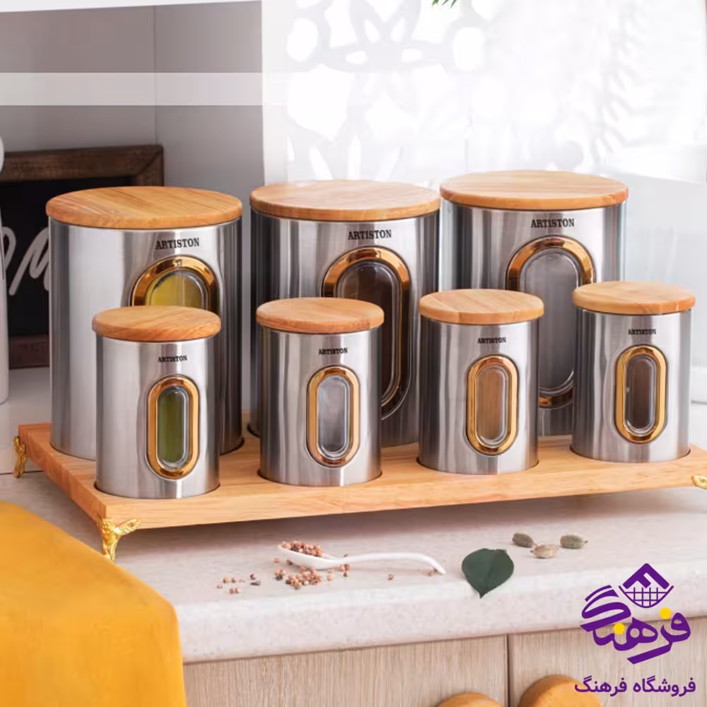 پاسماوري ارتيستون 8پارچه استيل درب بامبو 8646