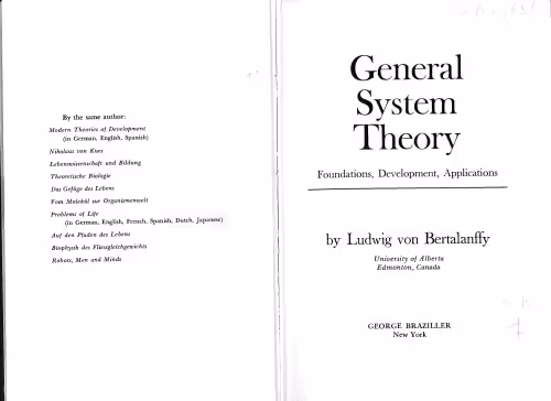 خرید و دانلود نسخه کامل کتاب General System Theory