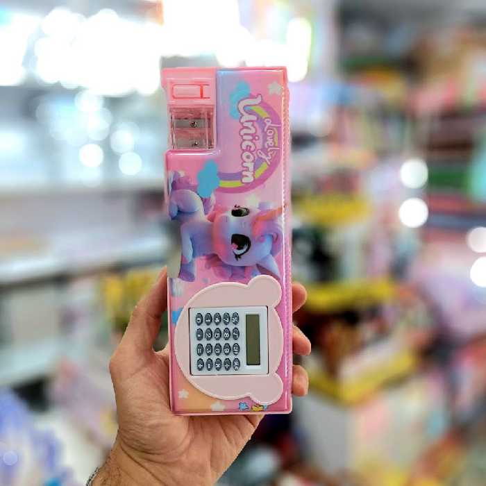 جامدادی مگنتی کوچک ماشین حساب دار طرح Lovely Unicorn