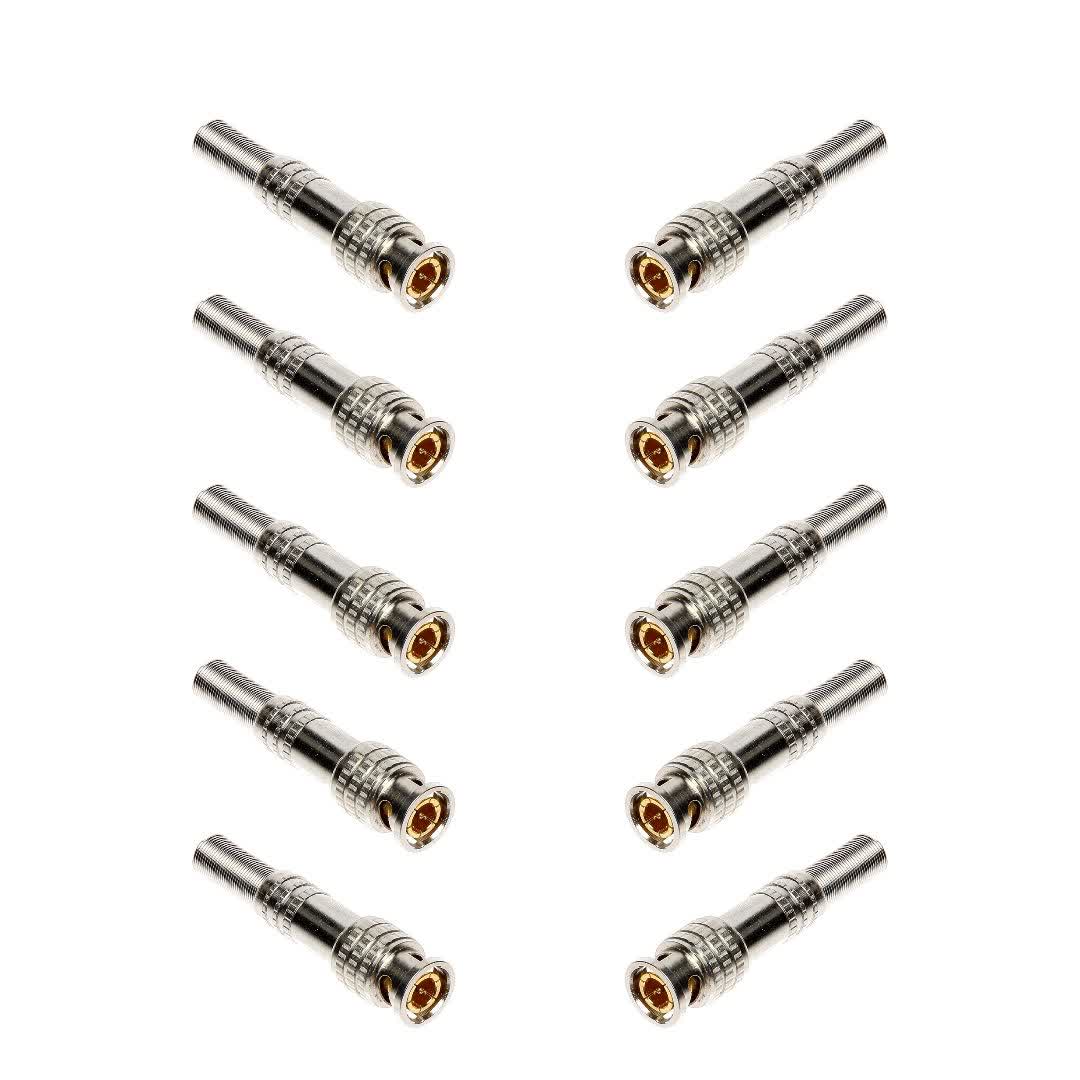  فیش bnc مدل نارنجکی سیلور بسته 10 عددی