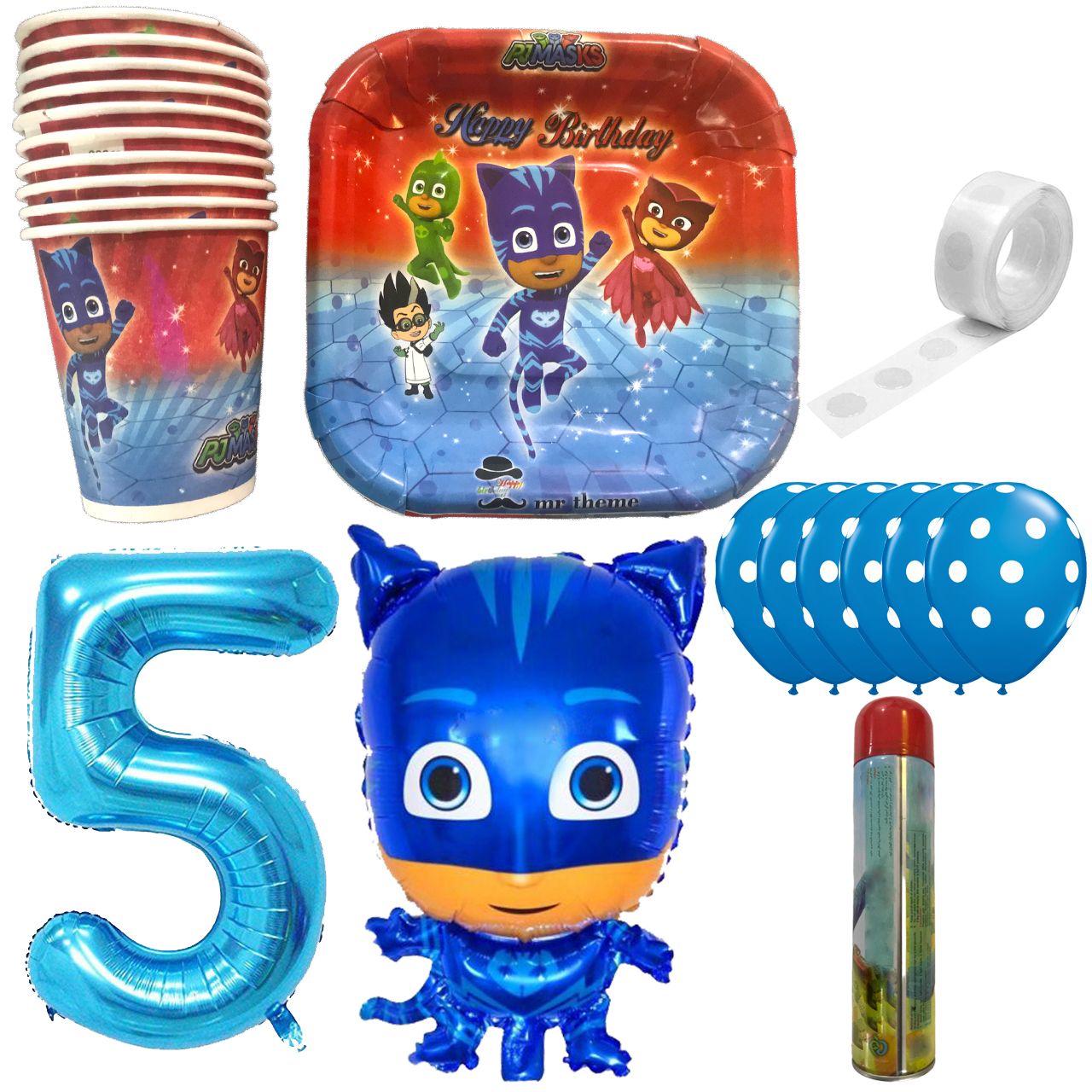 مجموعه 30 عددی تم تولد مسترتم طرح شب نقابها کد 5