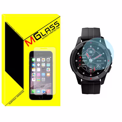 محافظ صفحه نمایش شیشه‌ای ام گلس مدل SH-MG مناسب برای ساعت هوشمند میبرو X1