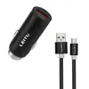 شارژر فندکی لیتو مدل LC-C3 18W به همراه کابل تبدیل MICROUSB