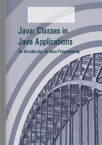 خرید و دانلود نسخه کامل کتاب Java: Classes in Java Applications